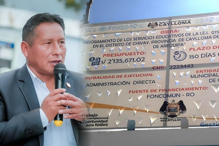 alcalde caylloma Alfonso Mamani Quispe