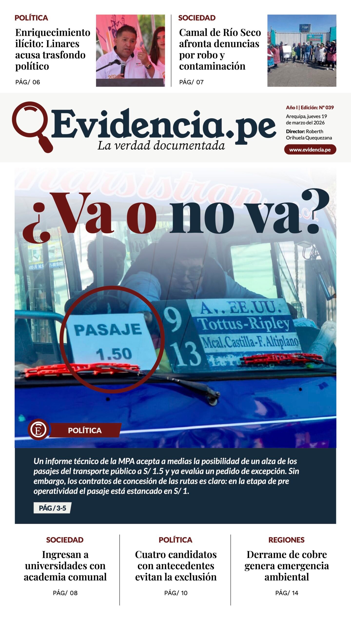 Evidencia Edicion 39