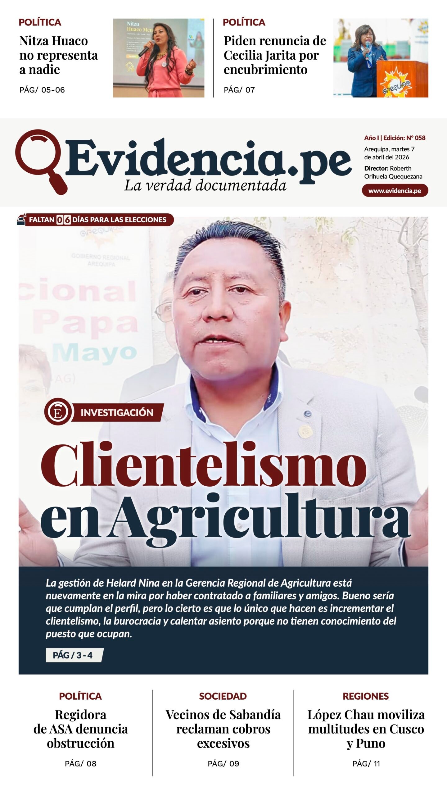 evidencia edicion 58
