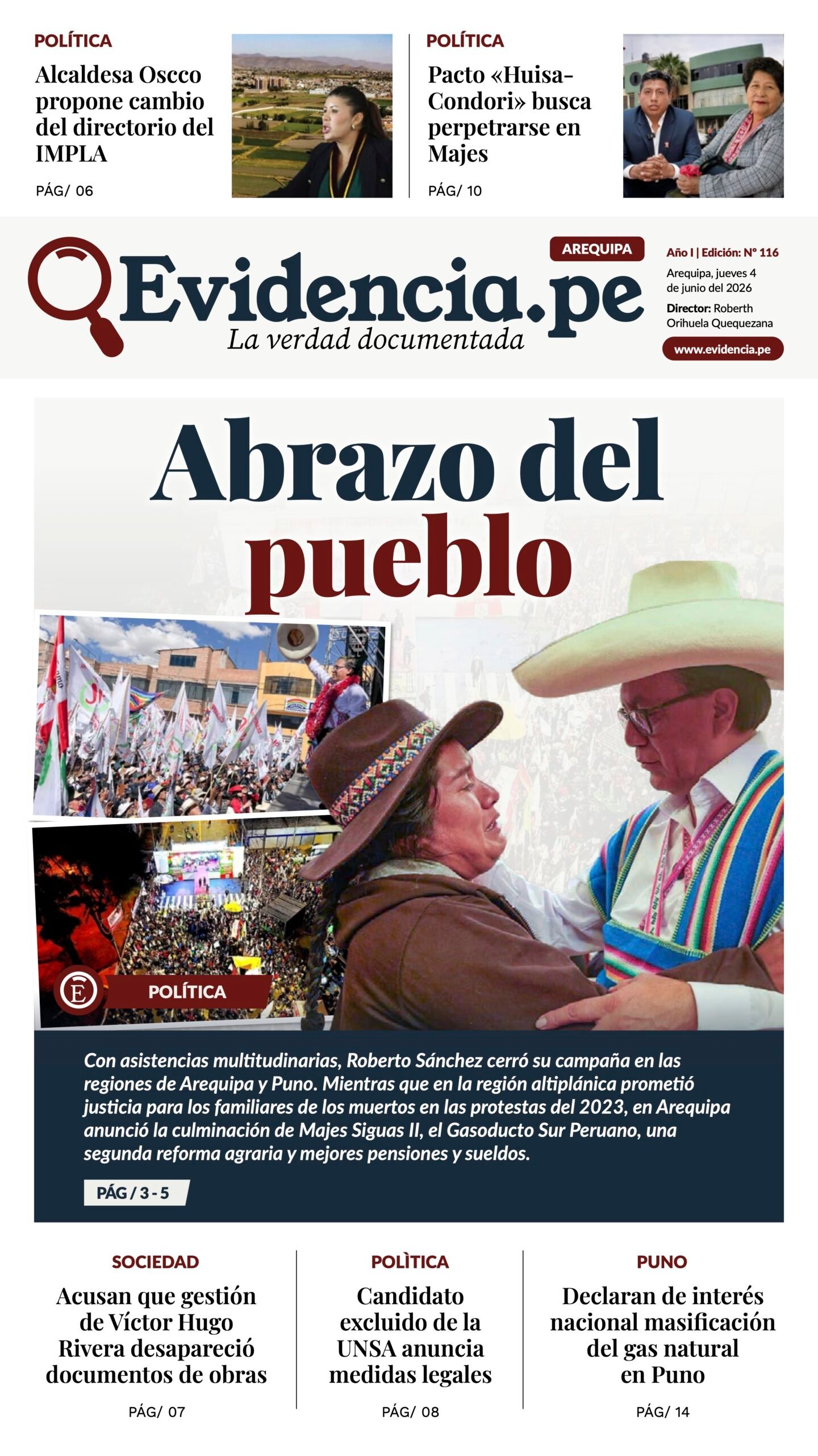 Evidencia AQP edicion 116