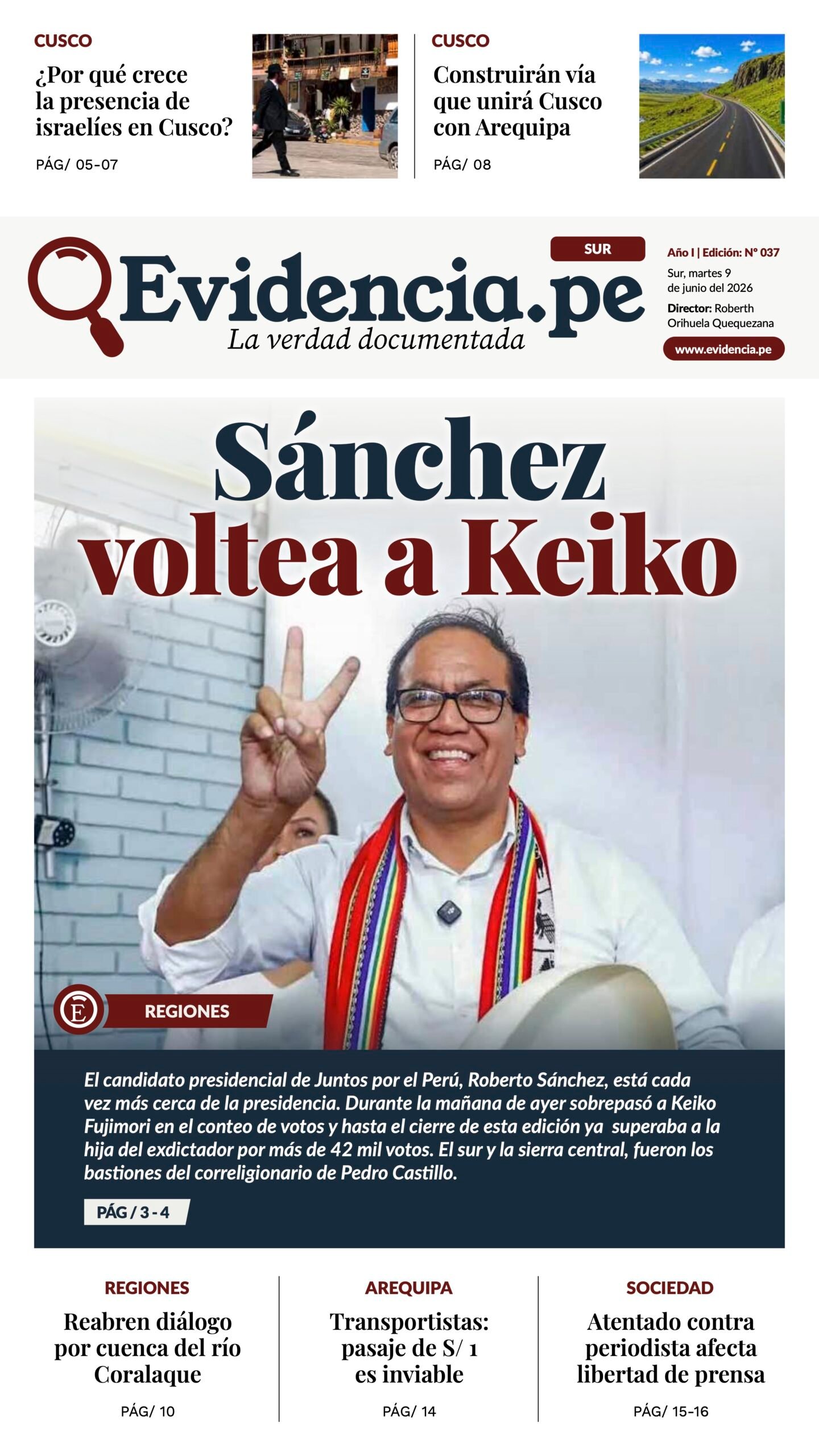 Evidencia sur edicion 37