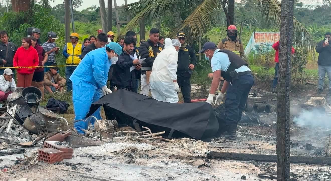 Incendio madre de Dios