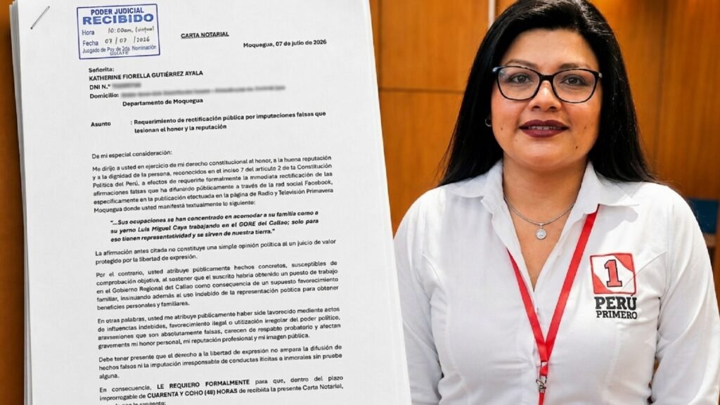 Rectificación abogado Moquegua