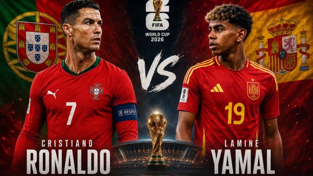 YOTUBE Cristiano Ronaldo vs. Lamine Yamal: el Mundial enfrenta dos generaciones del fútbol(6)