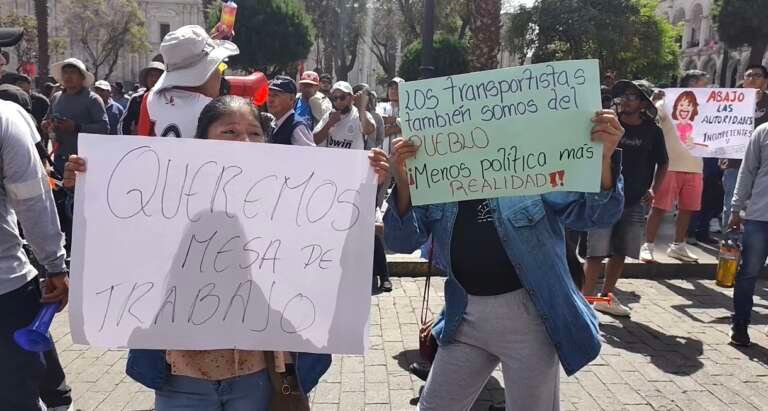 HUelga transporte SIT