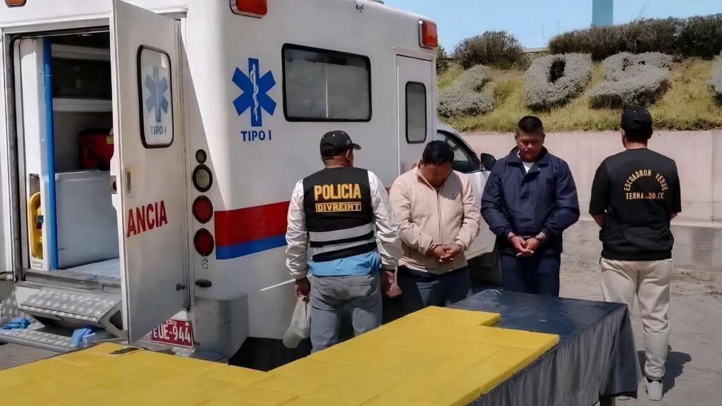ambulancia con droga Cusco