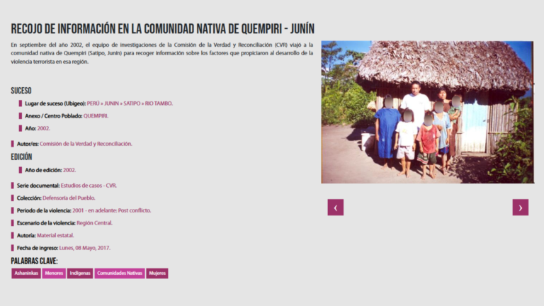 El LUM conserva fotografías de visitas de la CVR.