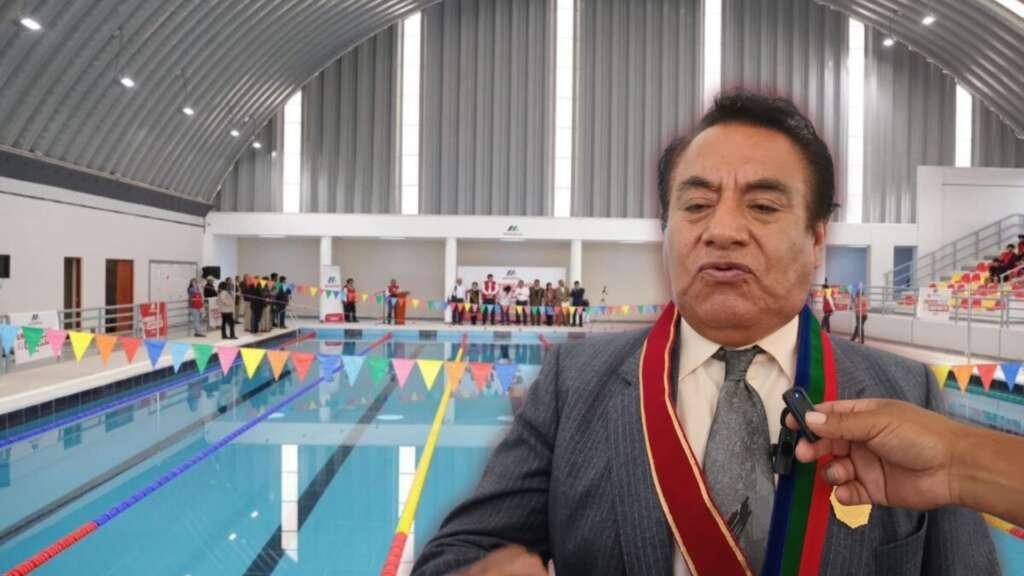 piscina del colegio Miguel Grau en Moquegua