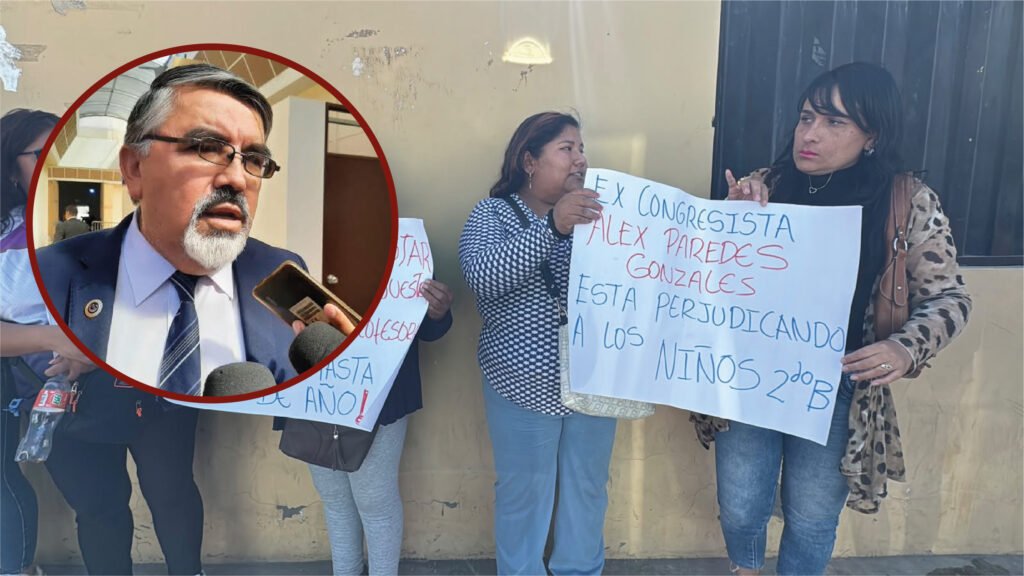 Alex paredes protesta