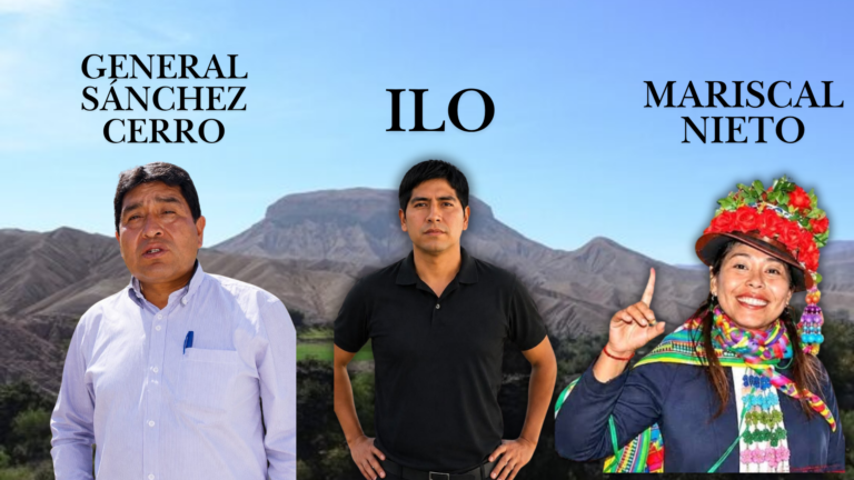 los 3 alcaldes provinciales en Moquegua