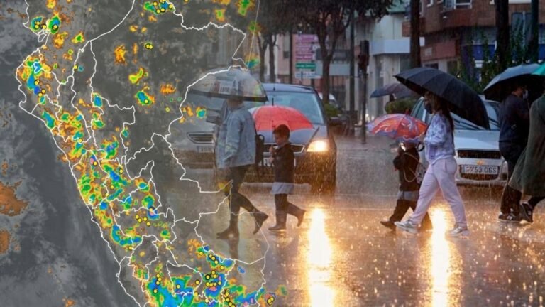 Senamhi emite alerta roja por lluvias en el sur del Perú